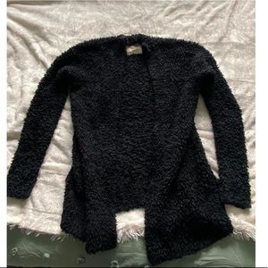 hollister black cardigan